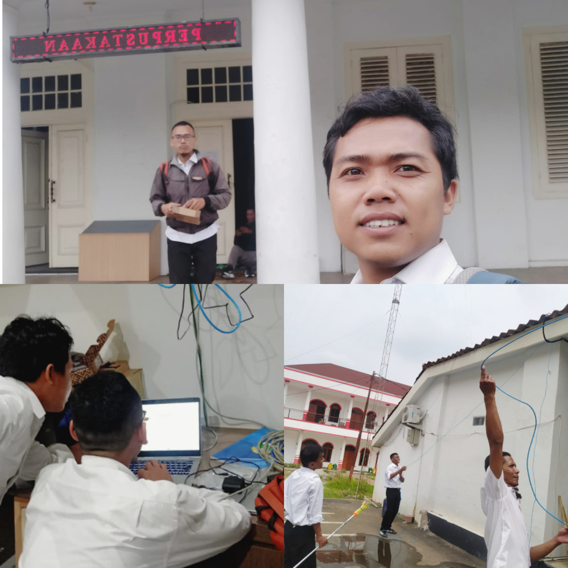 Pasang Router baru & POE di Gedung Juang.