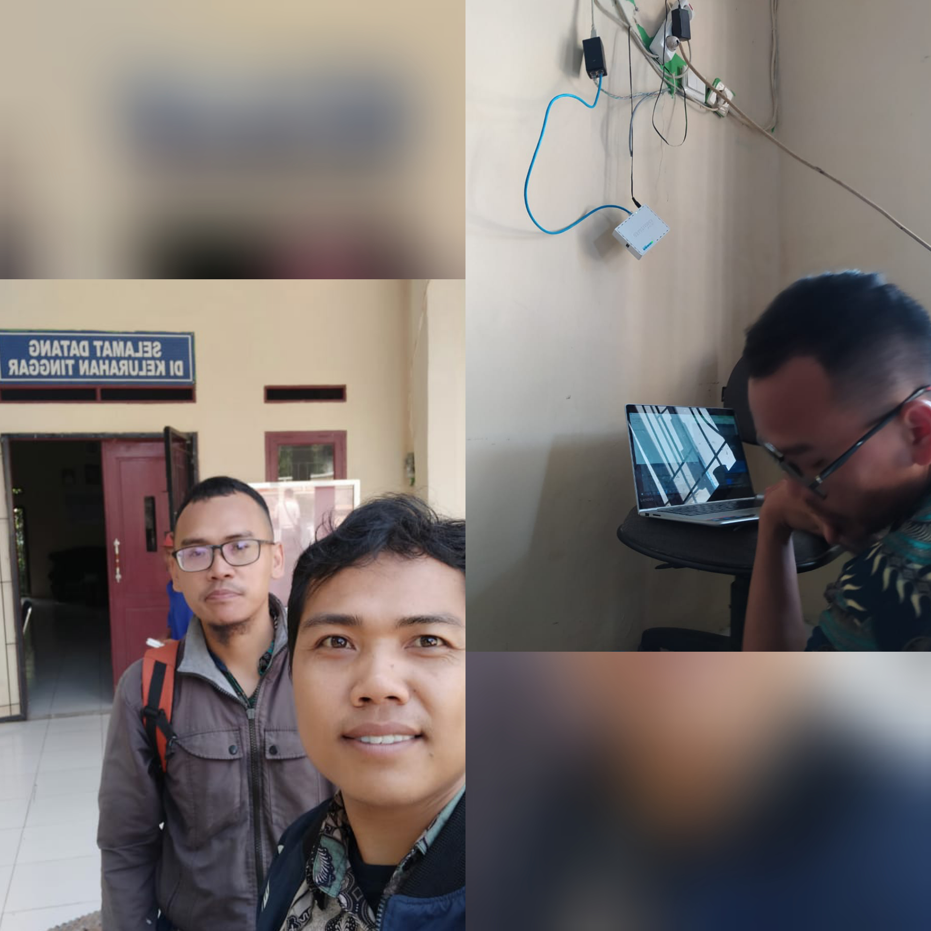 Pasang Router baru & POE di kel. Tinggar.